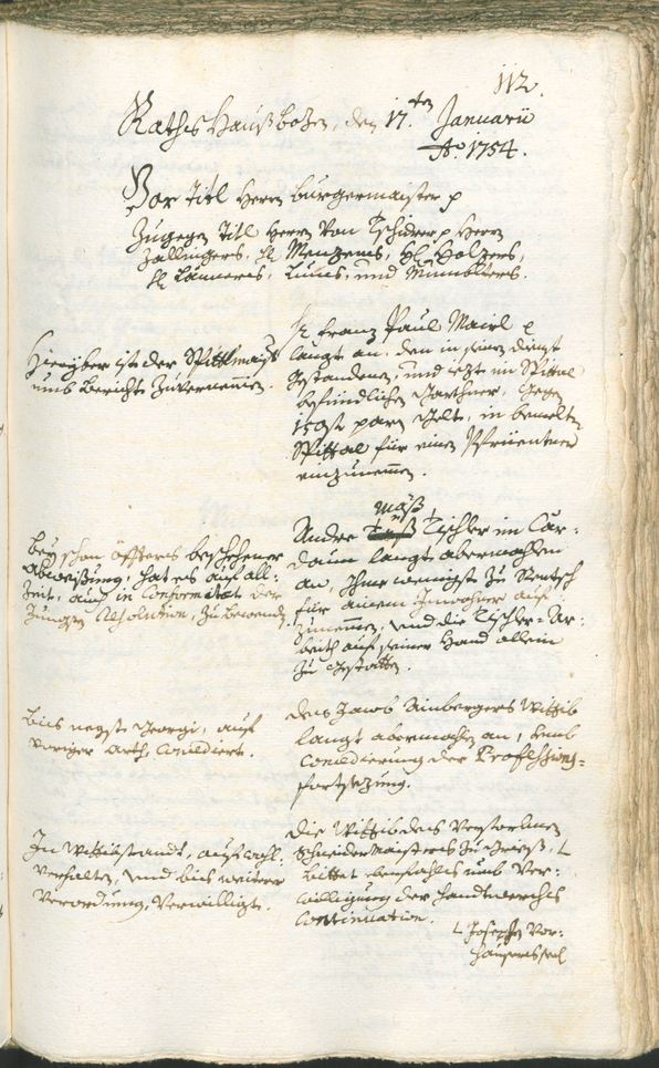 Archivio Storico della Città di Bolzano - BOhisto protocollo consiliare 1753/56 