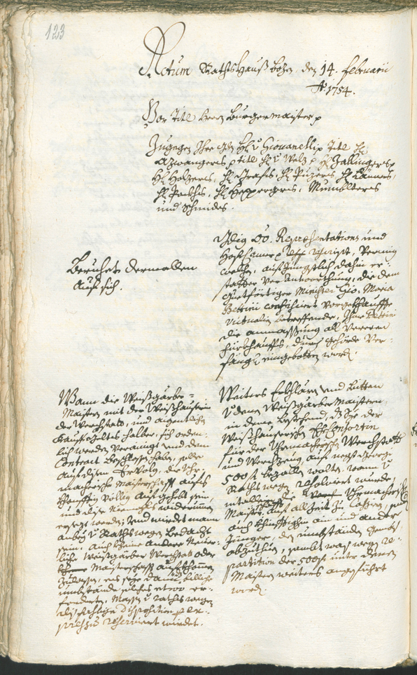 Archivio Storico della Città di Bolzano - BOhisto protocollo consiliare 1753/56 