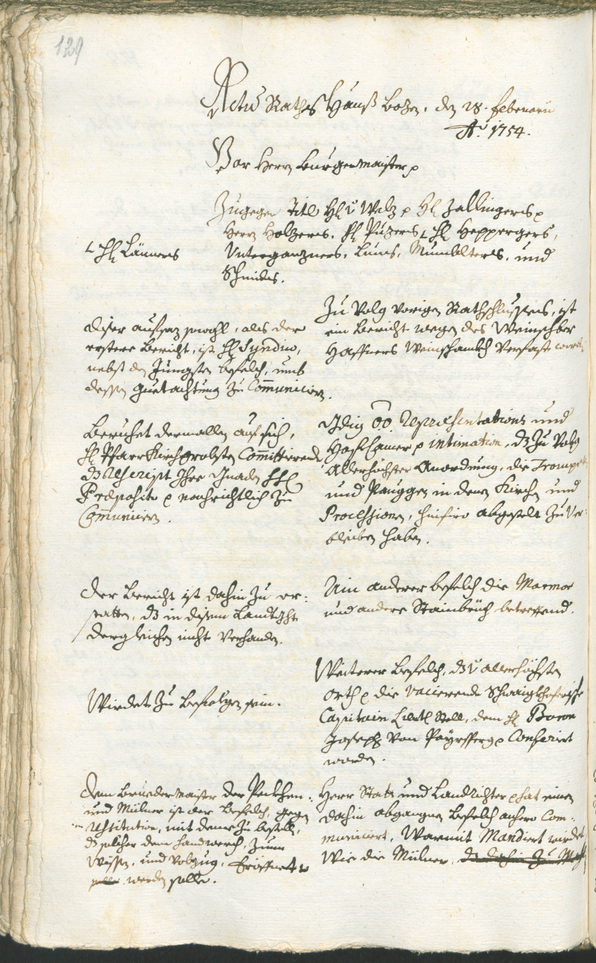 Archivio Storico della Città di Bolzano - BOhisto protocollo consiliare 1753/56 