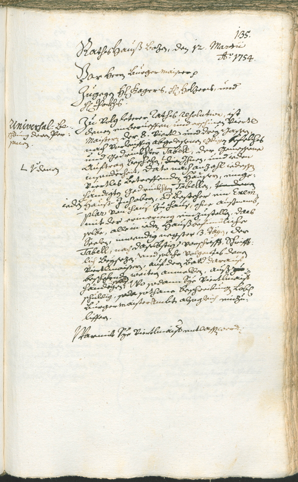 Archivio Storico della Città di Bolzano - BOhisto protocollo consiliare 1753/56 