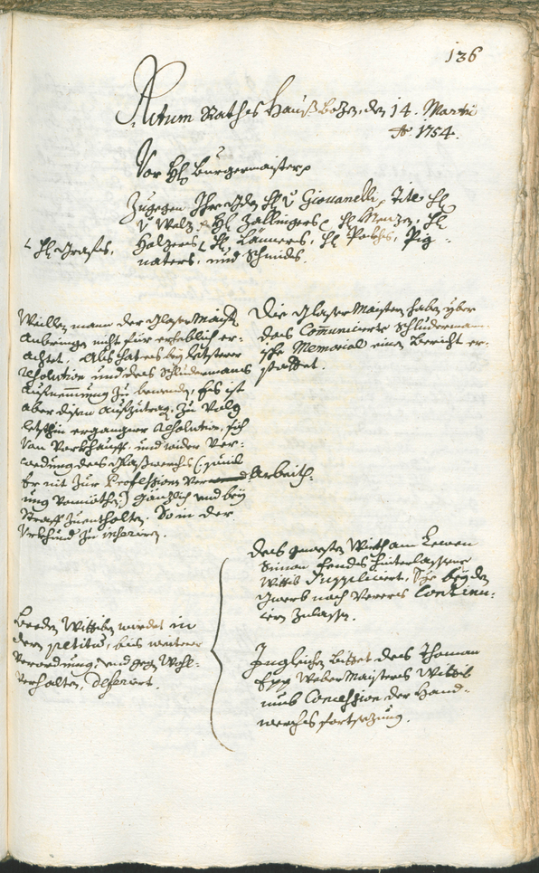 Archivio Storico della Città di Bolzano - BOhisto protocollo consiliare 1753/56 