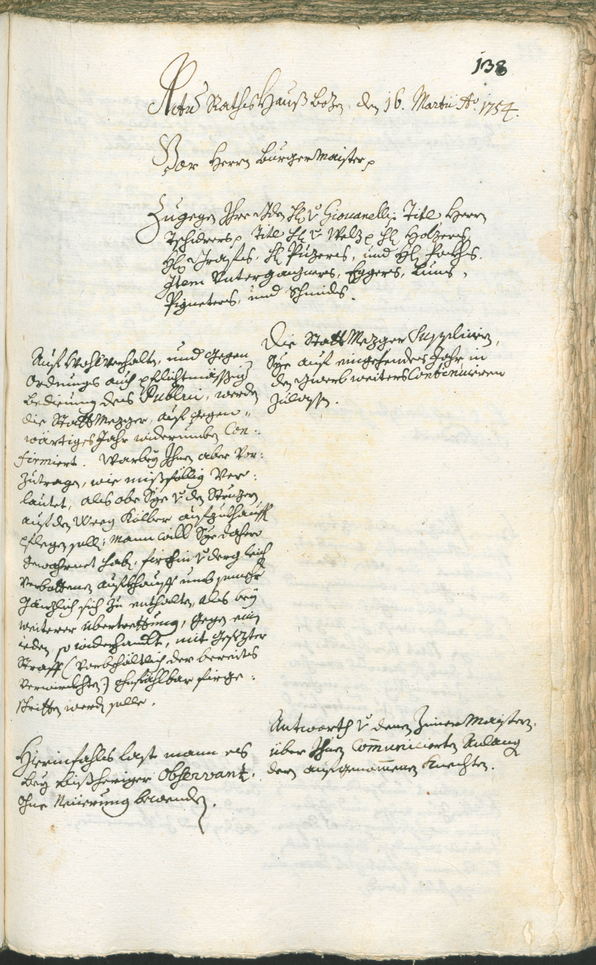 Archivio Storico della Città di Bolzano - BOhisto protocollo consiliare 1753/56 