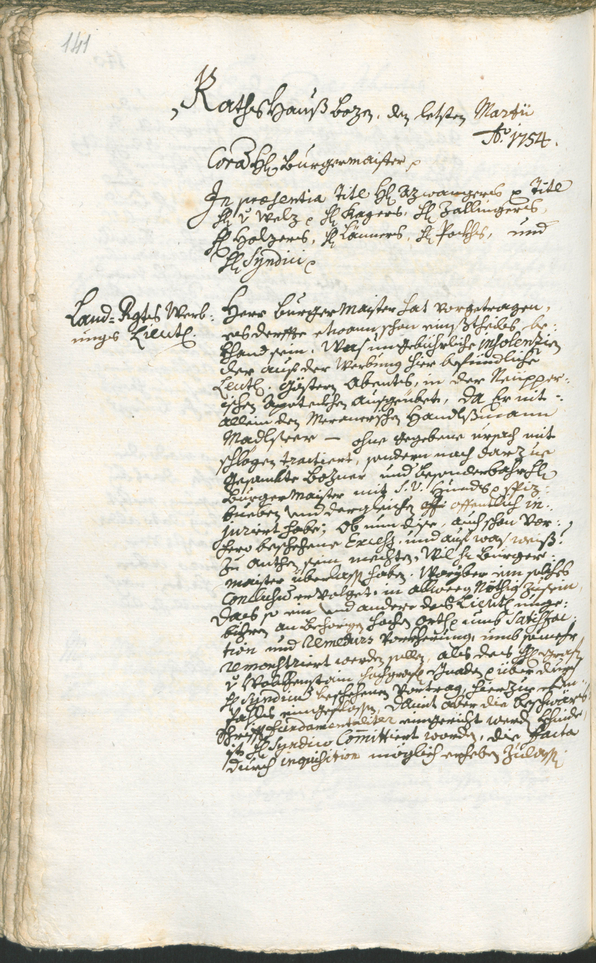 Archivio Storico della Città di Bolzano - BOhisto protocollo consiliare 1753/56 