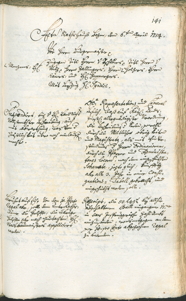 Civic Archives of Bozen-Bolzano - BOhisto Ratsprotokoll 1753/56 