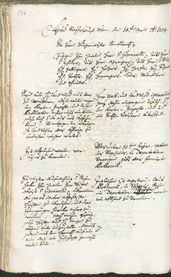 Civic Archives of Bozen-Bolzano - BOhisto Ratsprotokoll 1753/56 