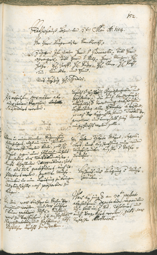 Archivio Storico della Città di Bolzano - BOhisto protocollo consiliare 1753/56 