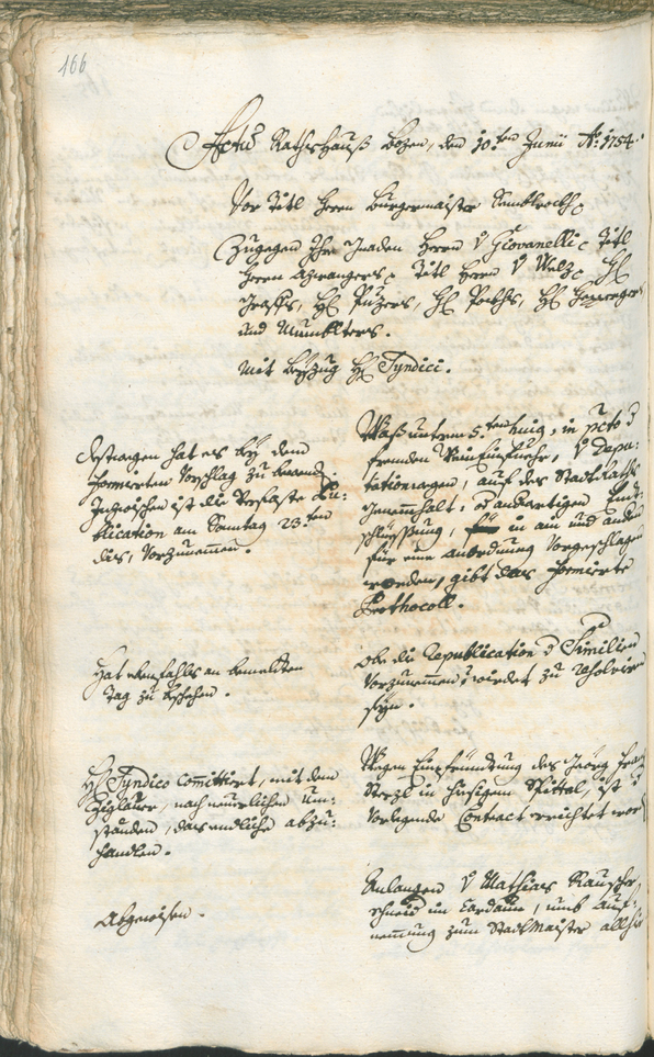 Civic Archives of Bozen-Bolzano - BOhisto Ratsprotokoll 1753/56 