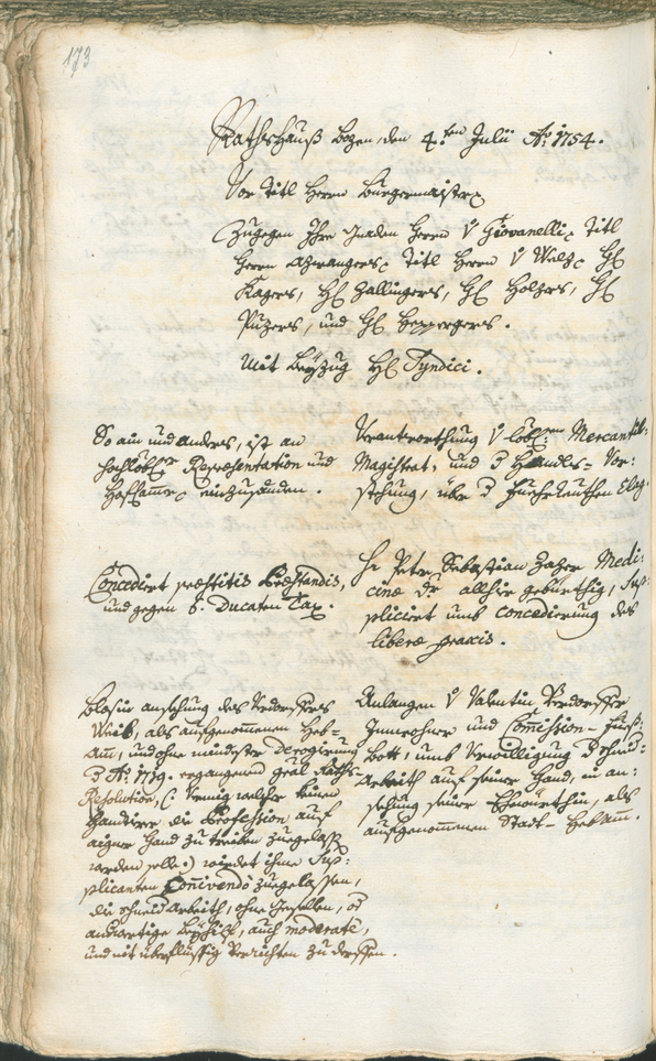 Civic Archives of Bozen-Bolzano - BOhisto Ratsprotokoll 1753/56 