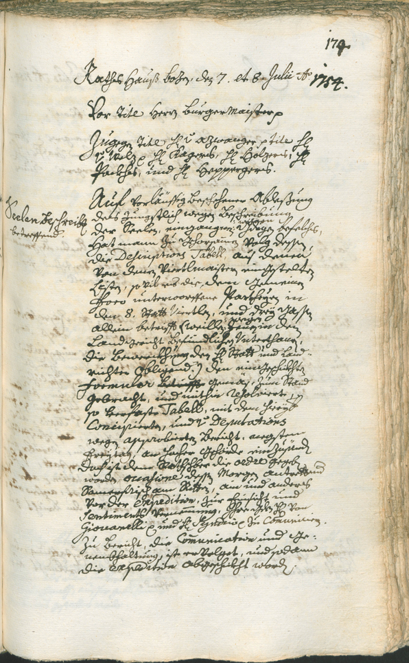 Archivio Storico della Città di Bolzano - BOhisto protocollo consiliare 1753/56 