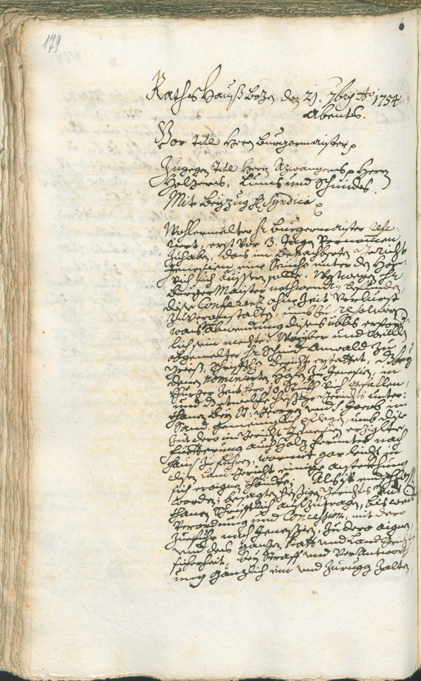 Archivio Storico della Città di Bolzano - BOhisto protocollo consiliare 1753/56 