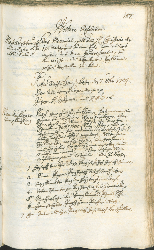 Archivio Storico della Città di Bolzano - BOhisto protocollo consiliare 1753/56 