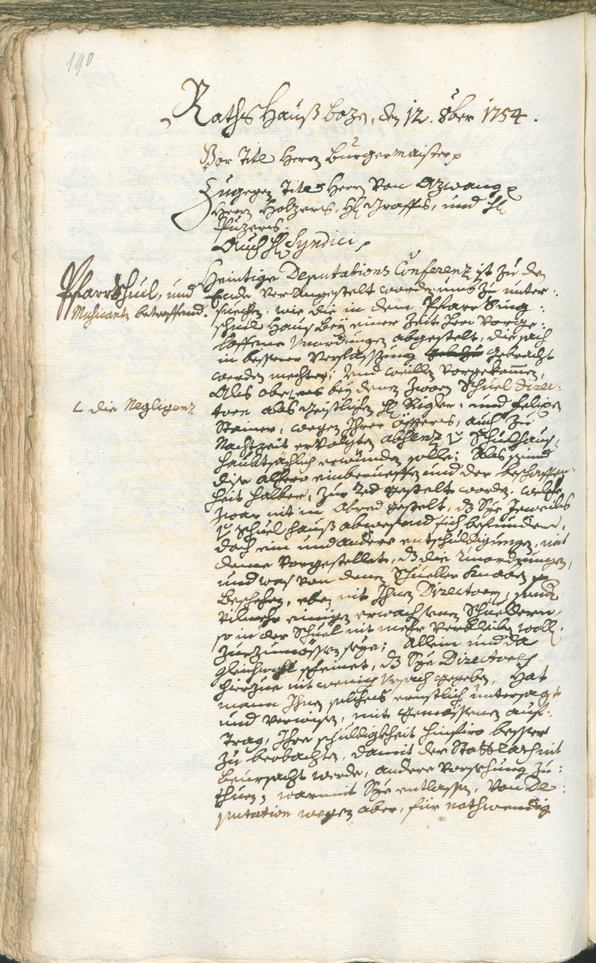 Archivio Storico della Città di Bolzano - BOhisto protocollo consiliare 1753/56 