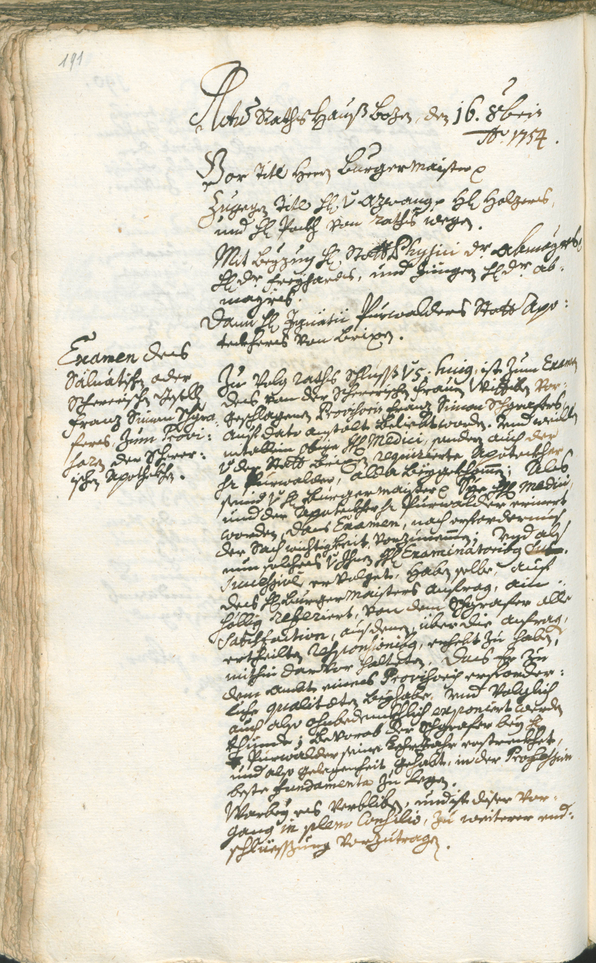 Archivio Storico della Città di Bolzano - BOhisto protocollo consiliare 1753/56 