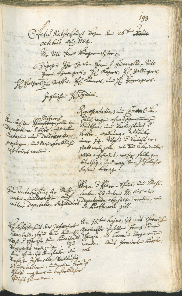 Archivio Storico della Città di Bolzano - BOhisto protocollo consiliare 1753/56 