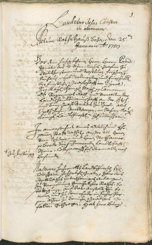 Civic Archives of Bozen-Bolzano - BOhisto Ratsprotokoll 1753/56 