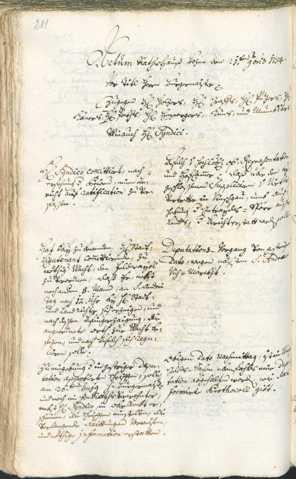 Civic Archives of Bozen-Bolzano - BOhisto Ratsprotokoll 1753/56 