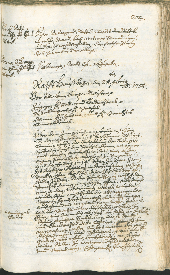 Archivio Storico della Città di Bolzano - BOhisto protocollo consiliare 1753/56 