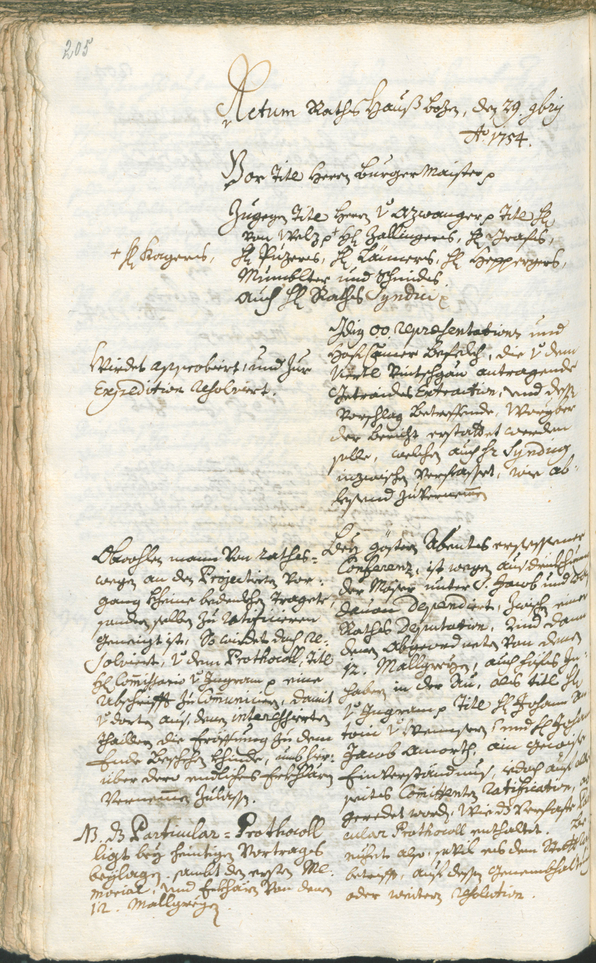 Civic Archives of Bozen-Bolzano - BOhisto Ratsprotokoll 1753/56 