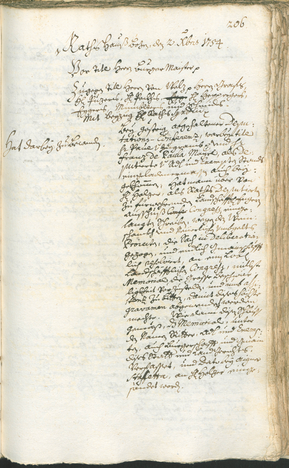 Archivio Storico della Città di Bolzano - BOhisto protocollo consiliare 1753/56 