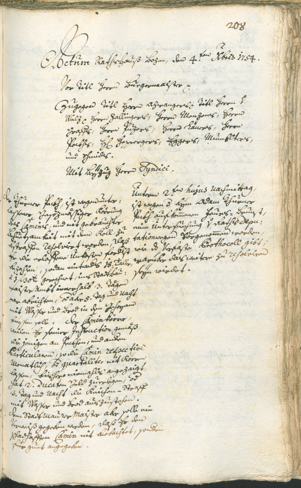 Civic Archives of Bozen-Bolzano - BOhisto Ratsprotokoll 1753/56 