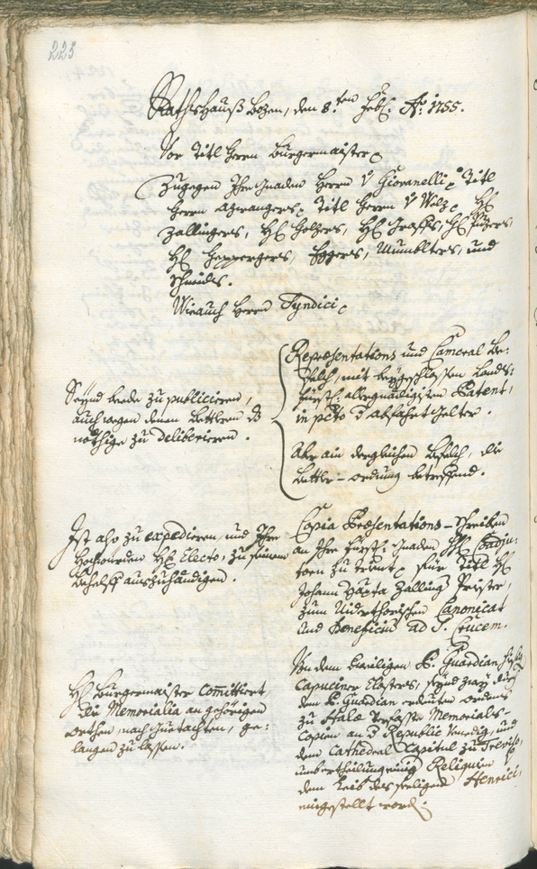 Archivio Storico della Città di Bolzano - BOhisto protocollo consiliare 1753/56 