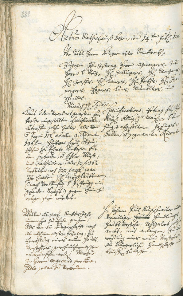 Civic Archives of Bozen-Bolzano - BOhisto Ratsprotokoll 1753/56 