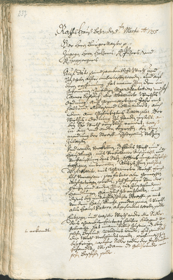 Archivio Storico della Città di Bolzano - BOhisto protocollo consiliare 1753/56 