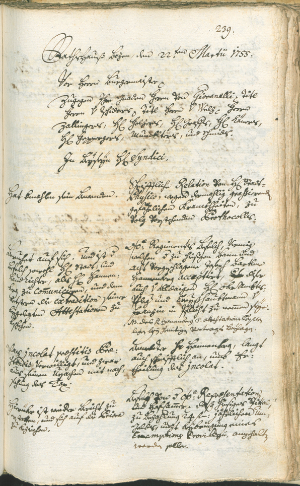 Archivio Storico della Città di Bolzano - BOhisto protocollo consiliare 1753/56 