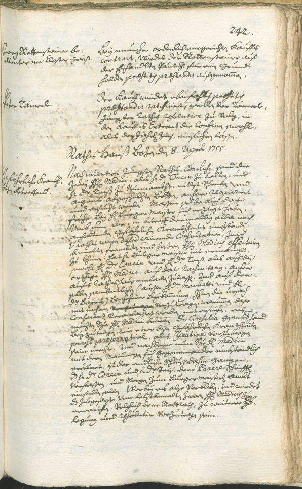 Archivio Storico della Città di Bolzano - BOhisto protocollo consiliare 1753/56 