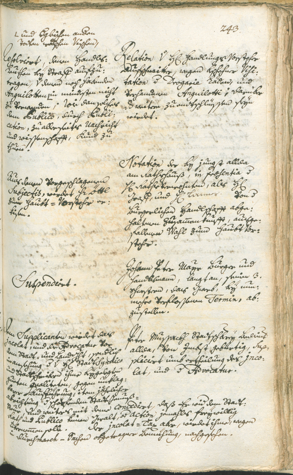 Stadtarchiv Bozen - BOhisto Ratsprotokoll 1753/56 