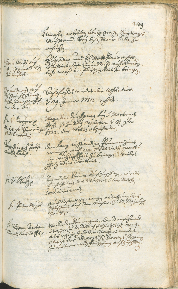 Archivio Storico della Città di Bolzano - BOhisto protocollo consiliare 1753/56 