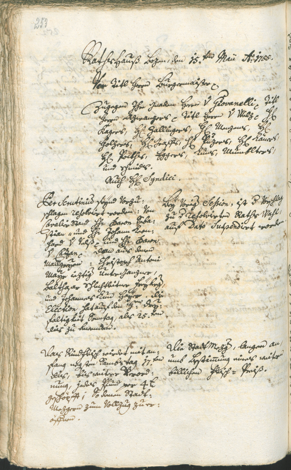 Civic Archives of Bozen-Bolzano - BOhisto Ratsprotokoll 1753/56 