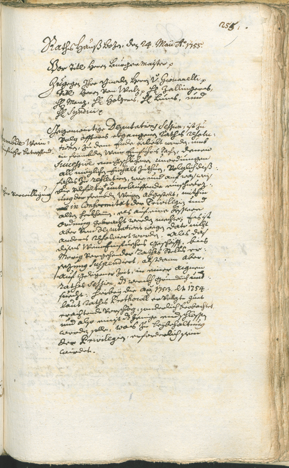 Civic Archives of Bozen-Bolzano - BOhisto Ratsprotokoll 1753/56 