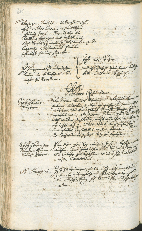 Stadtarchiv Bozen - BOhisto Ratsprotokoll 1753/56 