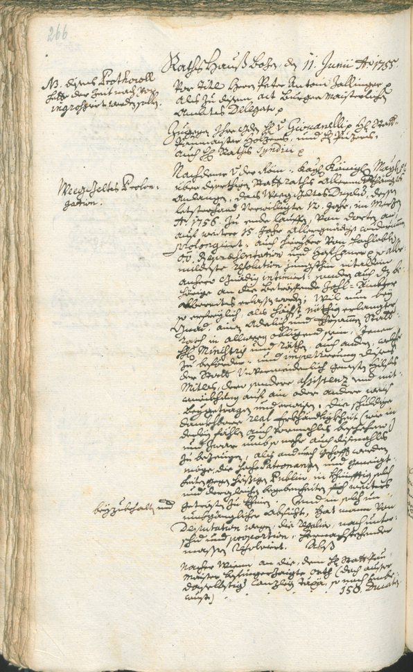 Archivio Storico della Città di Bolzano - BOhisto protocollo consiliare 1753/56 