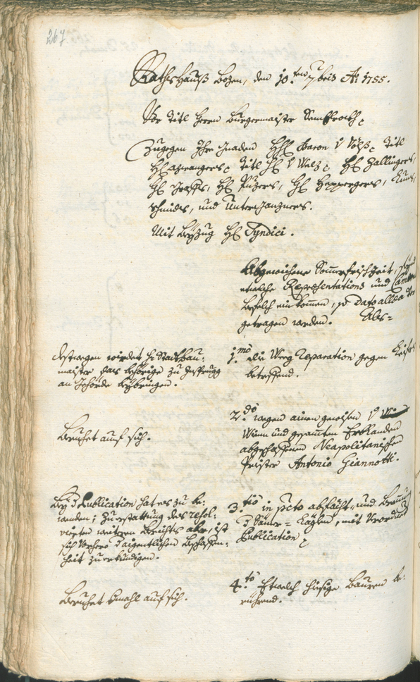 Archivio Storico della Città di Bolzano - BOhisto protocollo consiliare 1753/56 