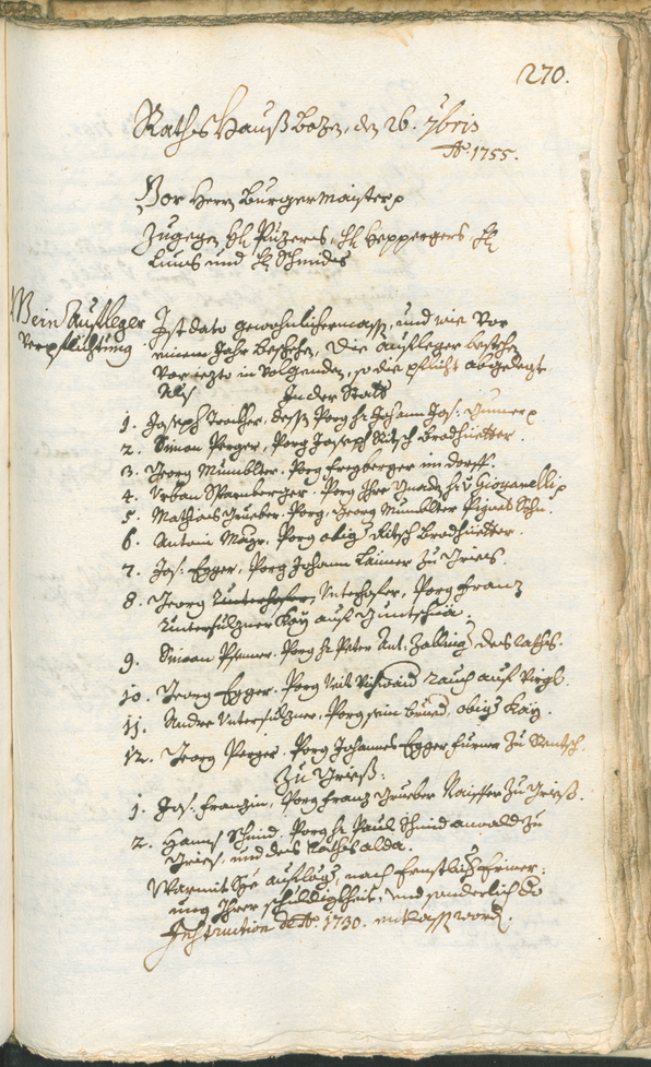 Civic Archives of Bozen-Bolzano - BOhisto Ratsprotokoll 1753/56 