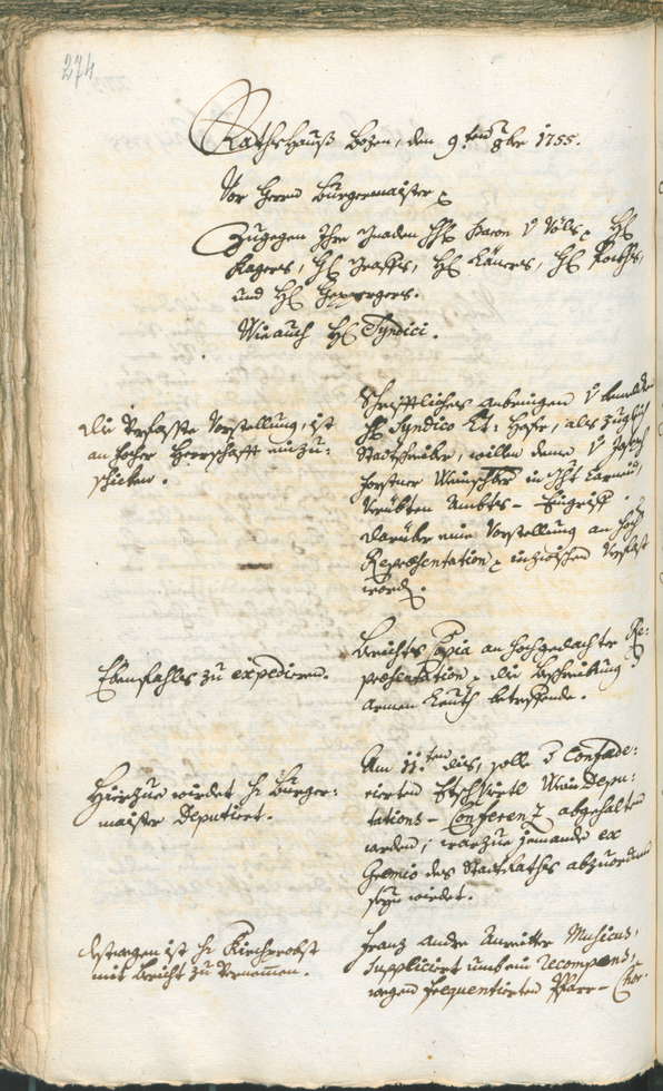 Archivio Storico della Città di Bolzano - BOhisto protocollo consiliare 1753/56 