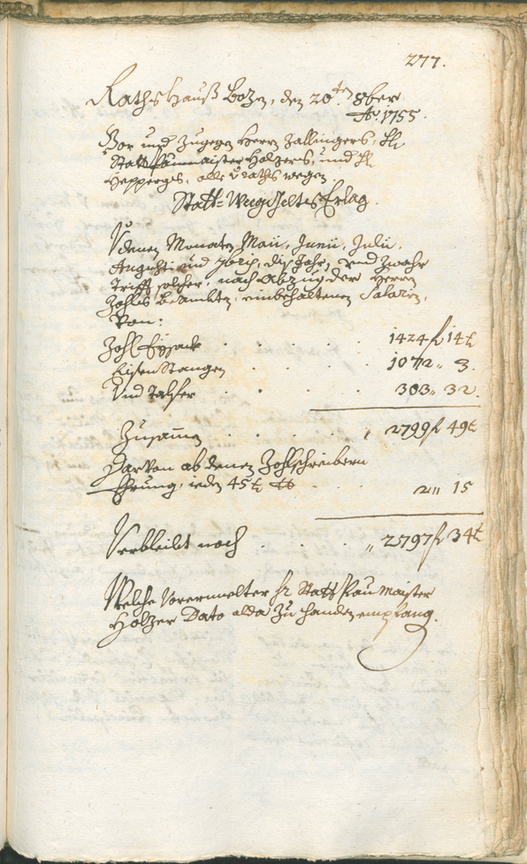 Archivio Storico della Città di Bolzano - BOhisto protocollo consiliare 1753/56 