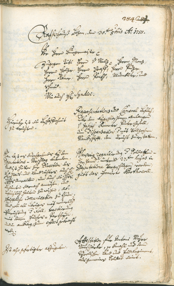 Civic Archives of Bozen-Bolzano - BOhisto Ratsprotokoll 1753/56 