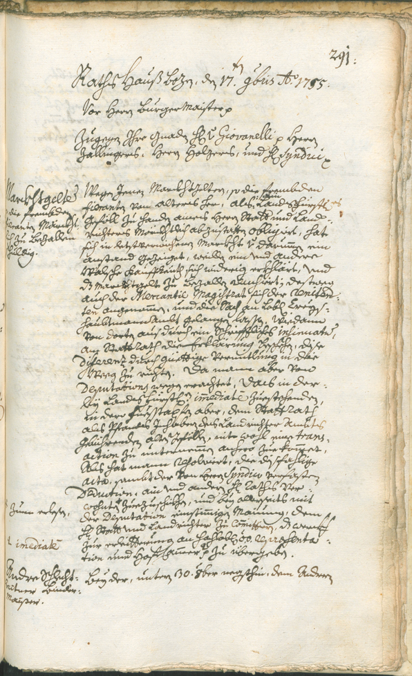 Archivio Storico della Città di Bolzano - BOhisto protocollo consiliare 1753/56 