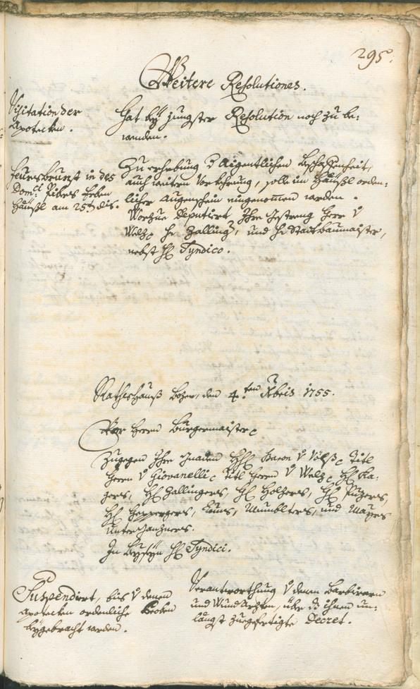 Archivio Storico della Città di Bolzano - BOhisto protocollo consiliare 1753/56 