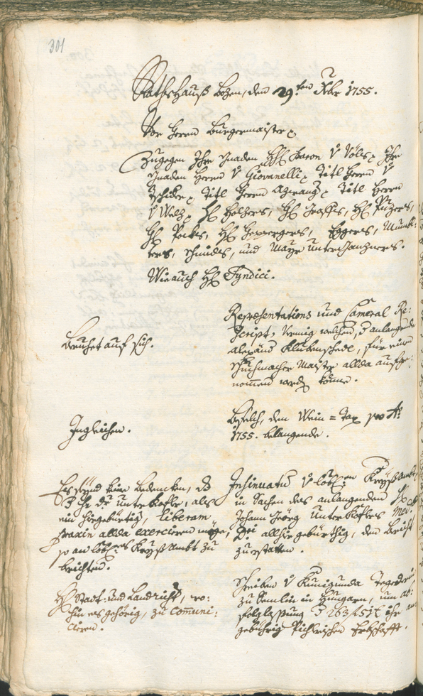 Archivio Storico della Città di Bolzano - BOhisto protocollo consiliare 1753/56 