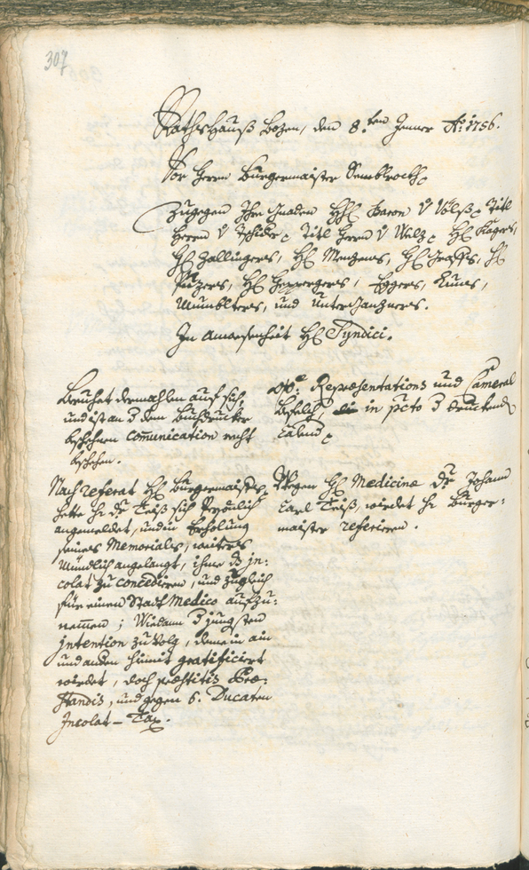 Archivio Storico della Città di Bolzano - BOhisto protocollo consiliare 1753/56 