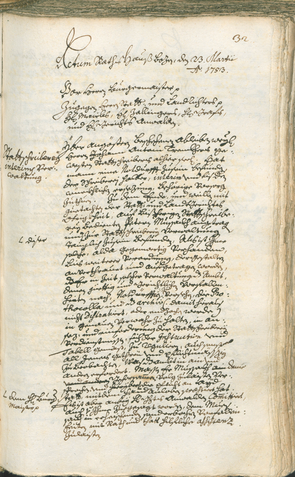 Archivio Storico della Città di Bolzano - BOhisto protocollo consiliare 1753/56 