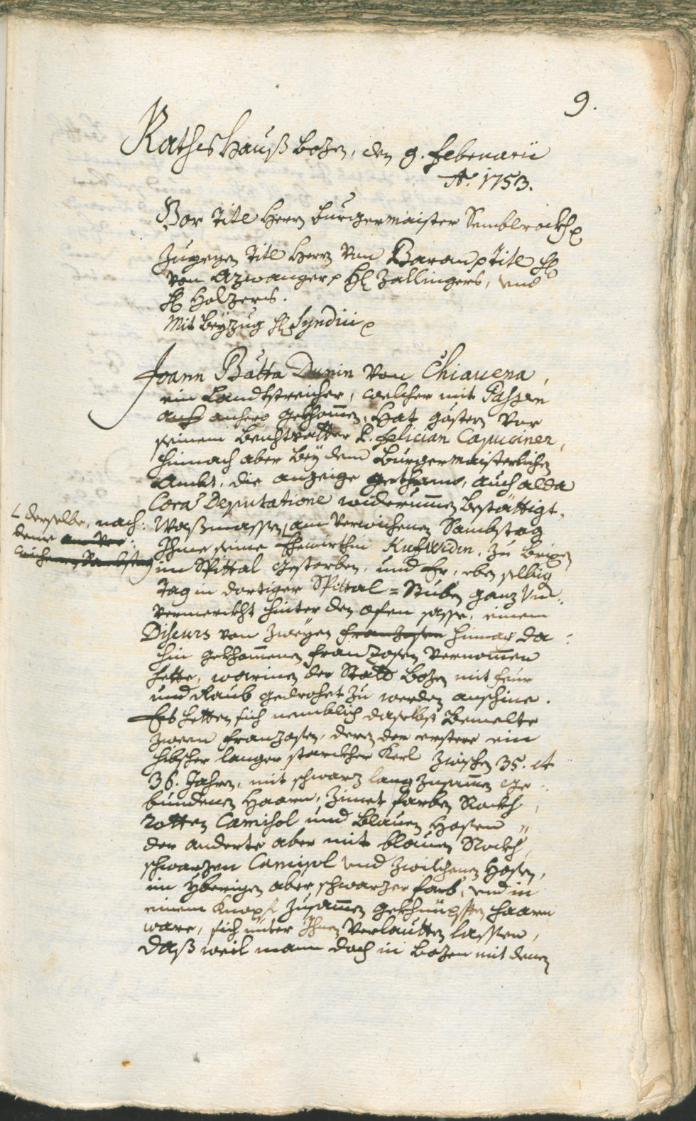 Civic Archives of Bozen-Bolzano - BOhisto Ratsprotokoll 1753/56 