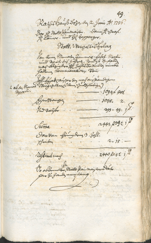 Civic Archives of Bozen-Bolzano - BOhisto Ratsprotokoll 1756/59 