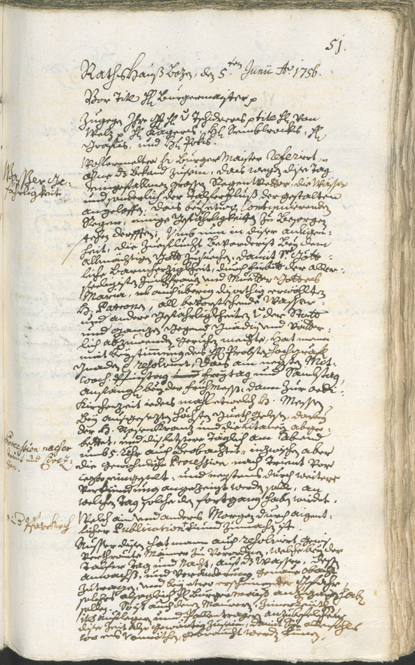 Archivio Storico della Città di Bolzano - BOhisto protocollo consiliare 1756/59 