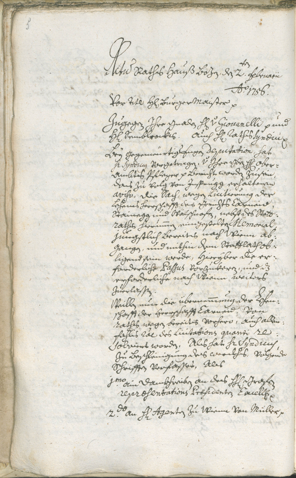 Archivio Storico della Città di Bolzano - BOhisto protocollo consiliare 1756/59 