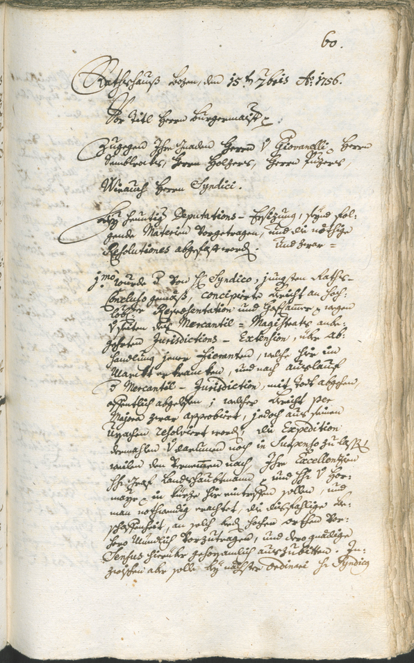 Archivio Storico della Città di Bolzano - BOhisto protocollo consiliare 1756/59 